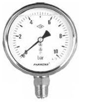 Pakkens Diameter 100 mm Glycerine Accurate Gauges Manometer