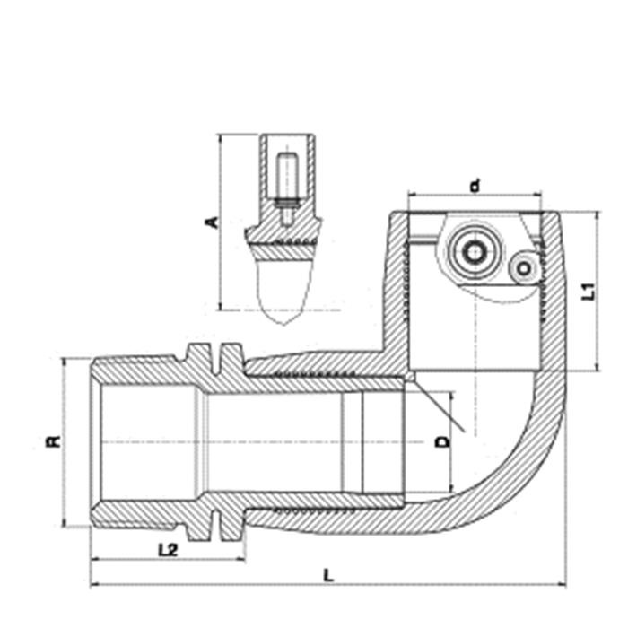 Elektrof&uuml;zyon PE Dirsek 90&deg; Adapt&ouml;r Dış Dişli