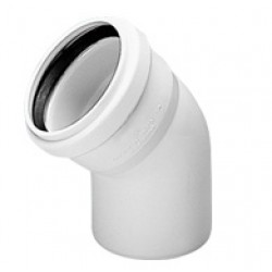 Wavin Pilsa PVC A&ccedil;ık Dirsek 45&deg;