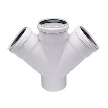 Kalde PVC-U Double Fork 45˚