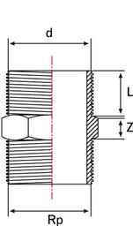UH-PVC Nipel UH-PVC Nipel